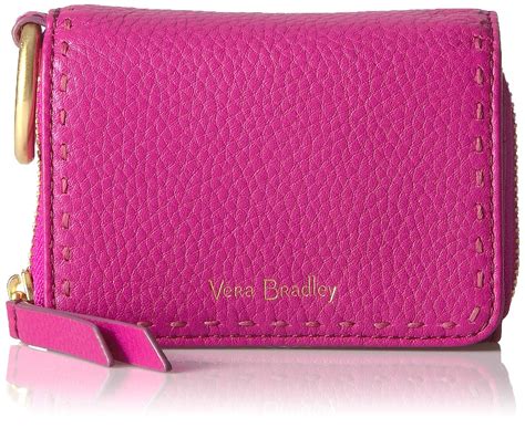 Vera Bradley Leather Mallory Card Case Wallet with RFID 